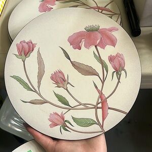Vintage floral plates